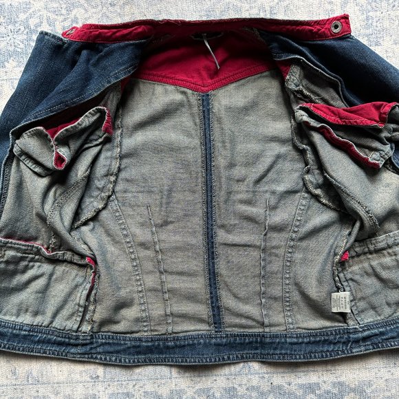 RARE Free People Americana Denim Jacket - Picture 6 of 11